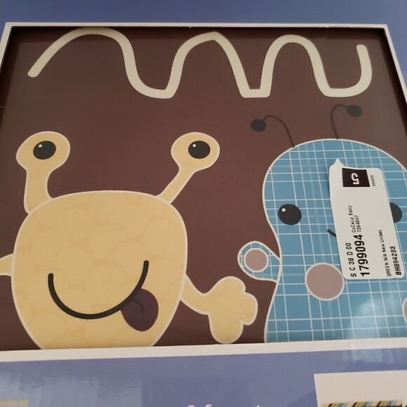 CoCaLo Baby Canvas Monsters Wall Decor Set - Picture 4 of 6